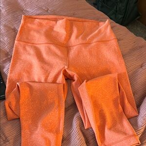Lululemon Athletica Orange Leggings for Active Comfort